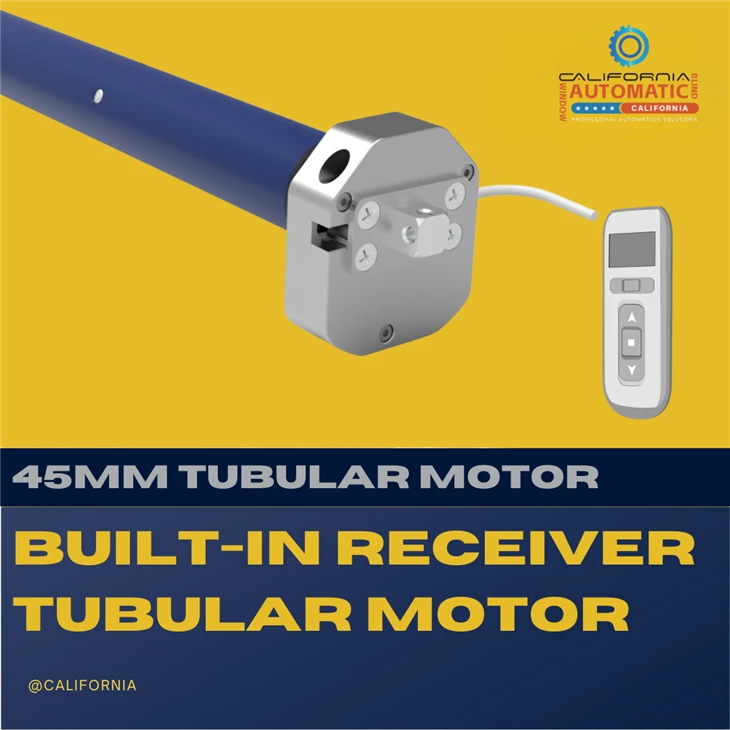 built-in receiver tubular motor